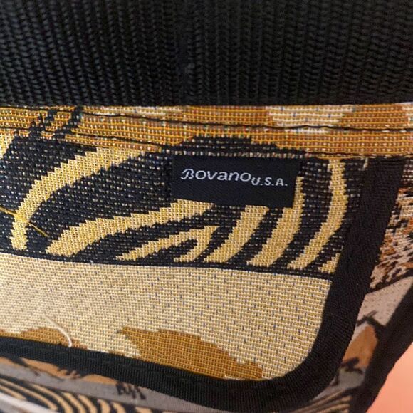 Bovano U.S.A. Animal Safari Print Tapestry Rolling Bag Travel Carry On New w/Tag - Picture 6 of 14